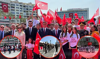İzmir'de 19 Mayıs coşkusu Cumhuriyet Meydanı'nı sardı