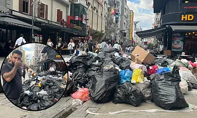 İzmir'deki grevin etkisi sokaklara çöp olarak yansıdı