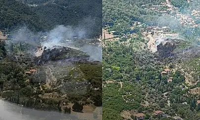 Kemalpaşa'daki ormanlık alanda korkutan yangın!