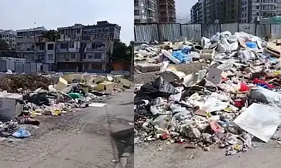 Örnekköy'de ismine yakışmayan görüntüler! Çöp yığınları isyan ettirdi