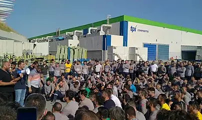 TPI Kompozit'te grev ateşi yandı: İzmir'de 2.300 işçi ayakta!