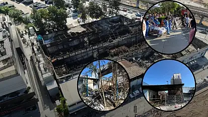 Konak'taki yangının hasarı bir gün sonra ortaya çıktı!