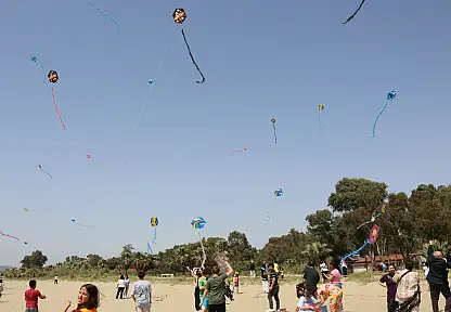 Engelsiz uçurtmalar Pamucak'ta gökyüzüyle buluştu