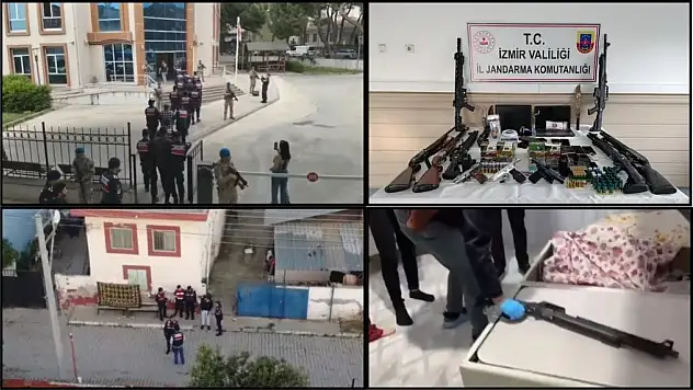 11 adrese eş zamanlı operasyon: Cephanelik ele geçirildi