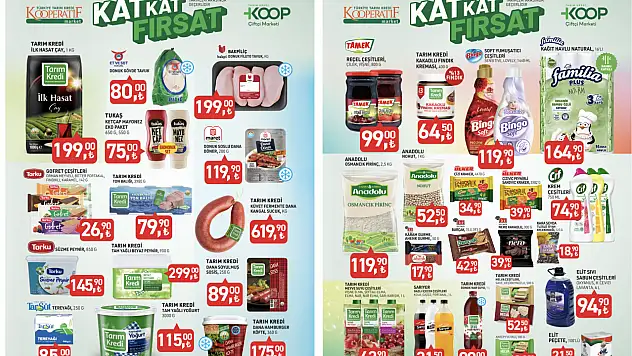 8 Sayfalık afiş yayınlandı: Tarım Kredi Market fiyatları duyuruldu
