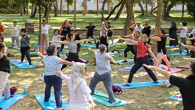Buca'da açık havada spor coşkusu!