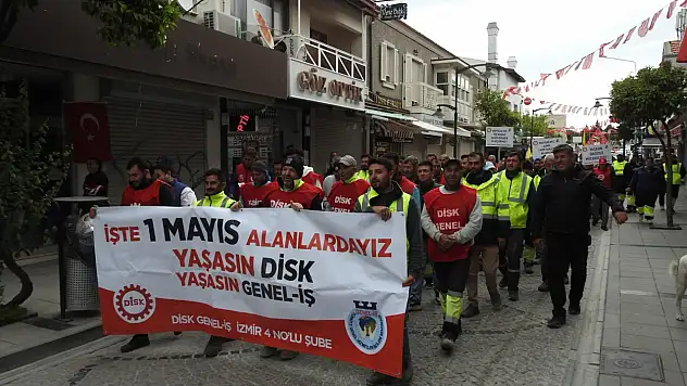 Çeşme'de 1 Mayıs kutlaması