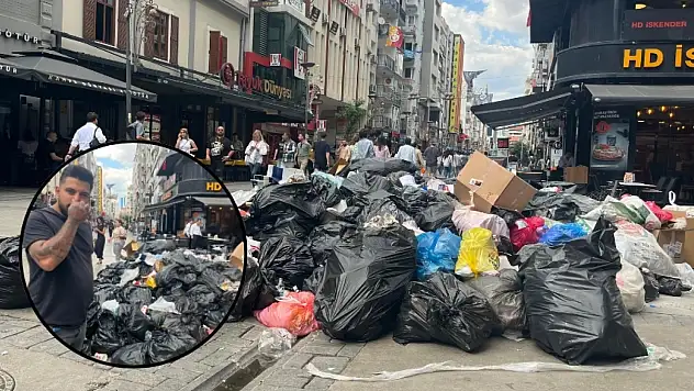 İzmir'deki grevin etkisi sokaklara çöp olarak yansıdı