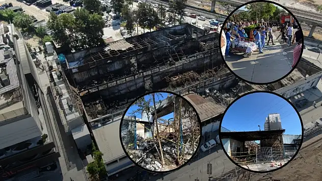 Konak'taki yangının hasarı bir gün sonra ortaya çıktı!
