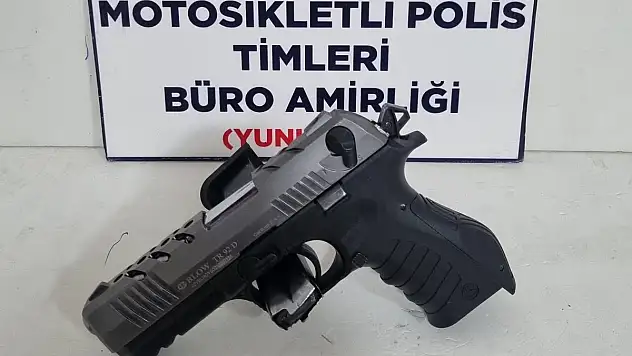 Kütahya'da ruhsatsız tabanca ele geçirildi