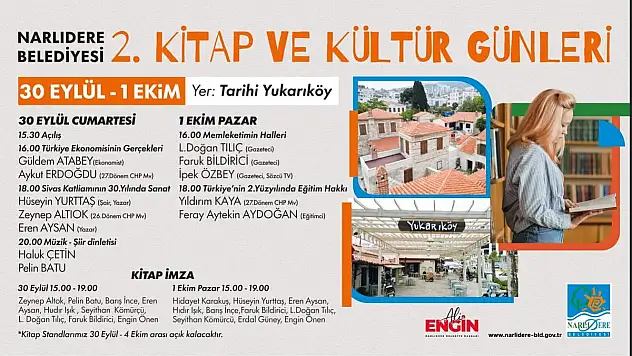 Narlıdere kitap günlerine geri sayım başladı
