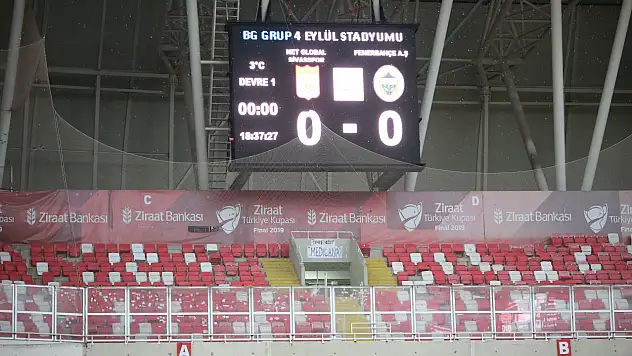 Sivasspor-Fenerbahçe maçında misafir tribünü boş kaldı