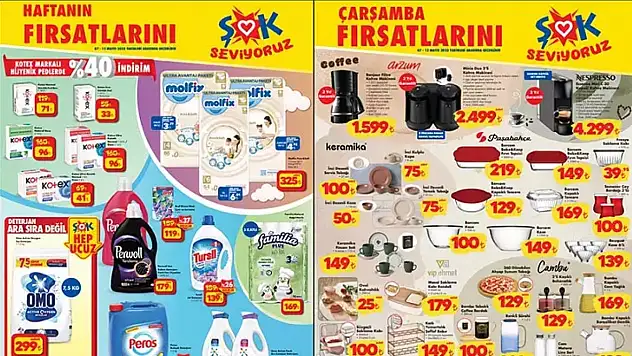 Şok tüm ürünlerde yüzde 54 indirim yaptı: Kapış kapış kapılıyor