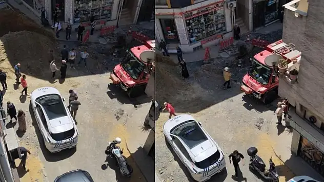 Son dakika! İstanbul'da yol çöktü: İşçi toprak altında!