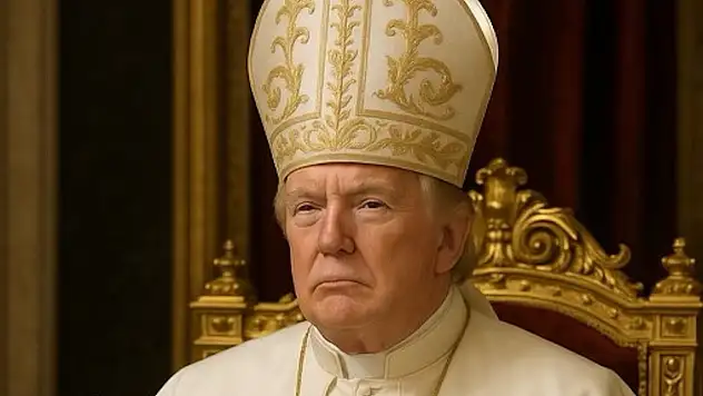 Trump'tan sosyal medyada şaşırtıcı paylaşım: Kendini Papa yaptı!