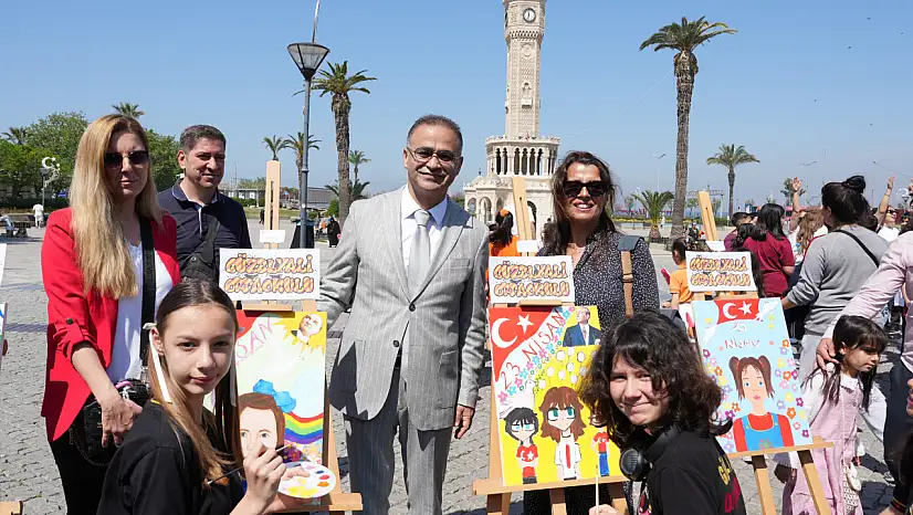 23 Nisan Renklerin Dünyası Sergisi İzmir'de
