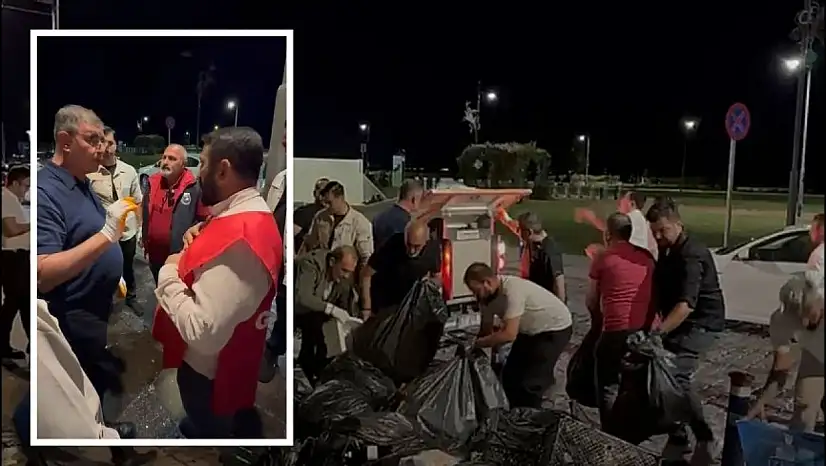 İzmir'de çöp grevine müdahale: Başkan Tugay sahaya indi