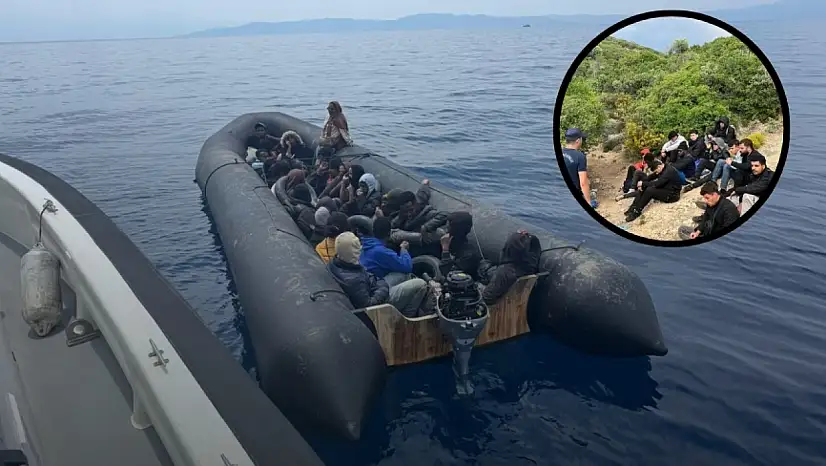İzmir'de kaçış planı bozuldu: 44 göçmen yakalandı