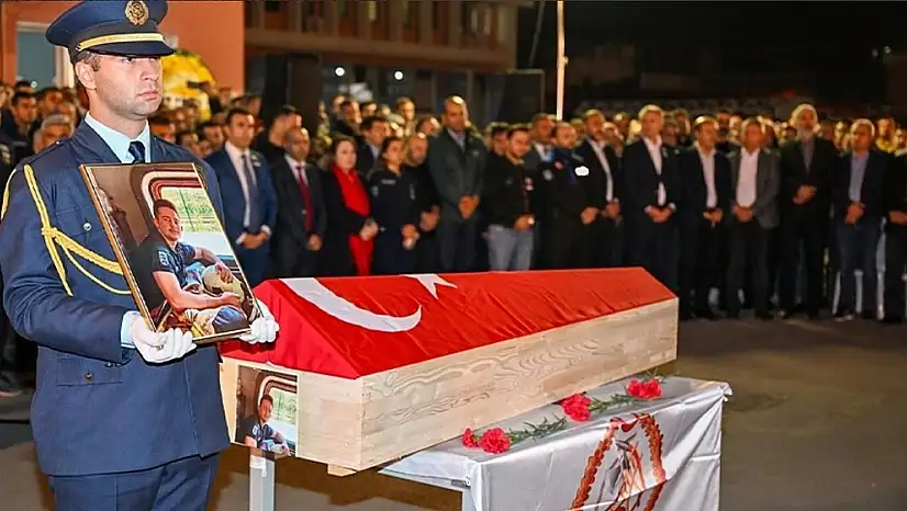 Torbalılı şehit itfaiyeci için Ankara’da resmi tören düzenlendi