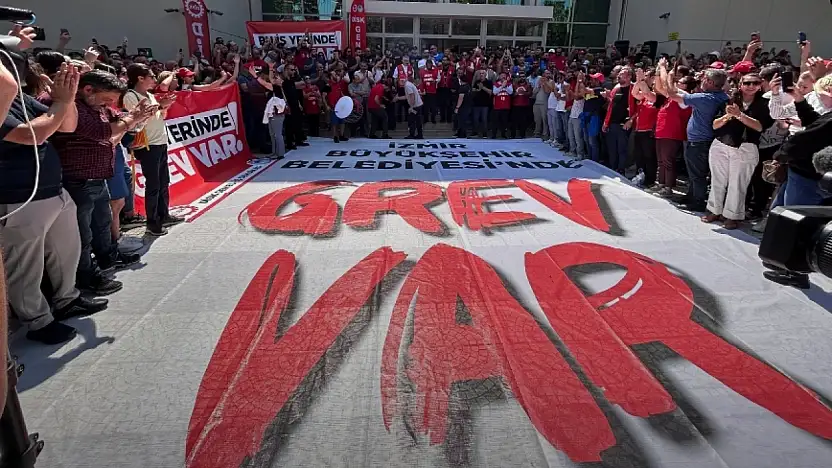 İzmir'de 23 bin belediye işçisi grevde: 'Greve katılmayan TİS'ten yararlanamaz'