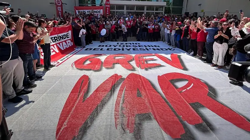 İzmir'deki belediye grevi sürüyor: 'Eşit işe eşit ücret' talebine tablolu anlatım
